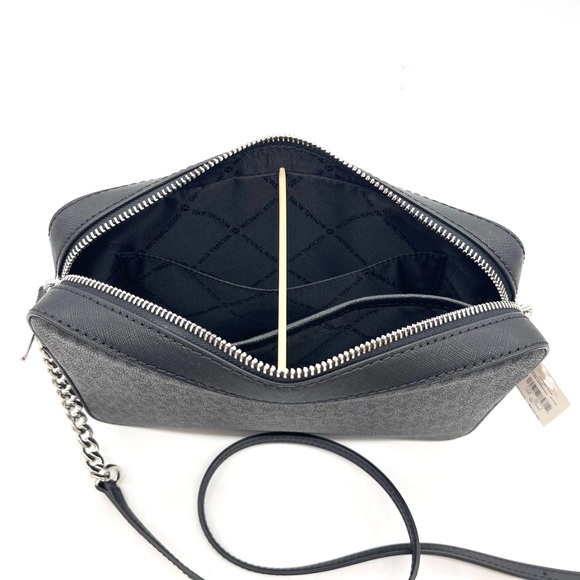 Michael Kors Large EW Chain Crossbody Bag Black - Picture 7 of 8